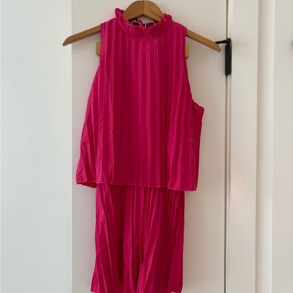 Vibrant Pink Sleeveless Jumpshort